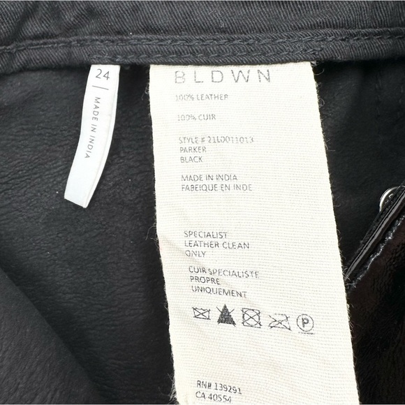 BLDWN The Parker Patent Leather Pants High Rise Exposed Buttons Cropped - Picture 13 of 13